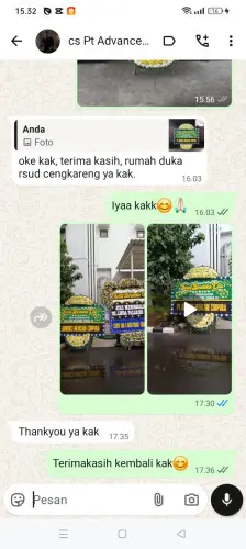 Testimonial Papan Bunga Pernikahan tanjungbalai