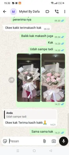 Testimonial Buket Bunga tanjungbalai