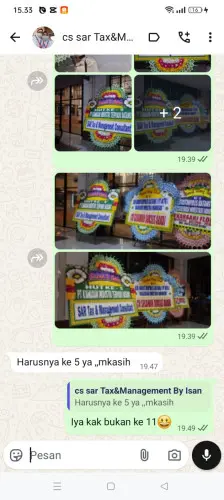 Testimonial Papan Bunga tanjungbalai